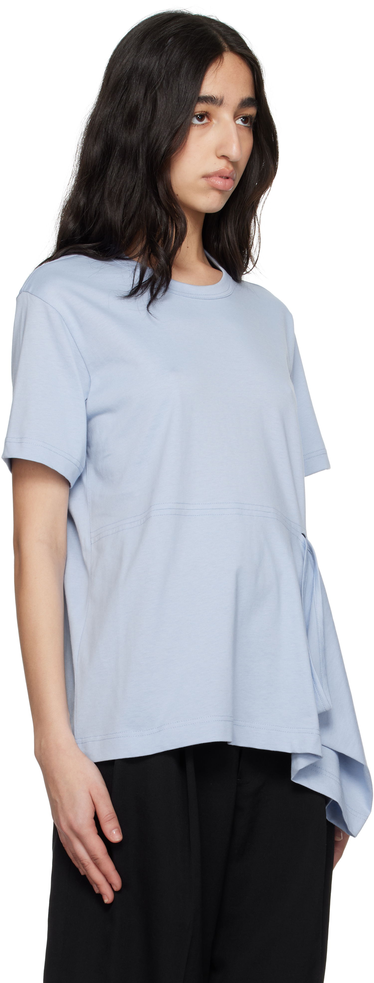 Majica Comme des Garçons Comme des Garçons Shirt Open Loop T-Shirt Modra | FO-T022-051, 1