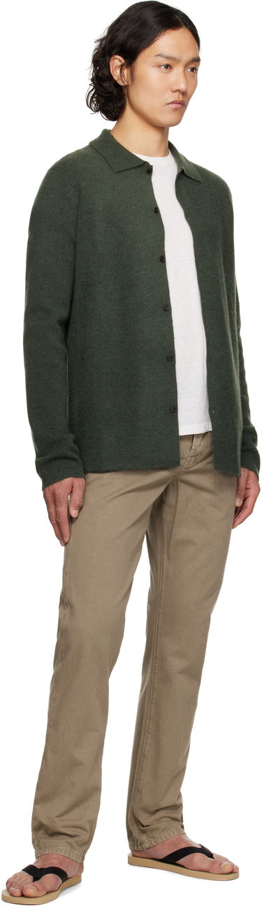 Pleteni pulover The Row The Row Iverson Cardigan Zelena | 874-Y363, 3