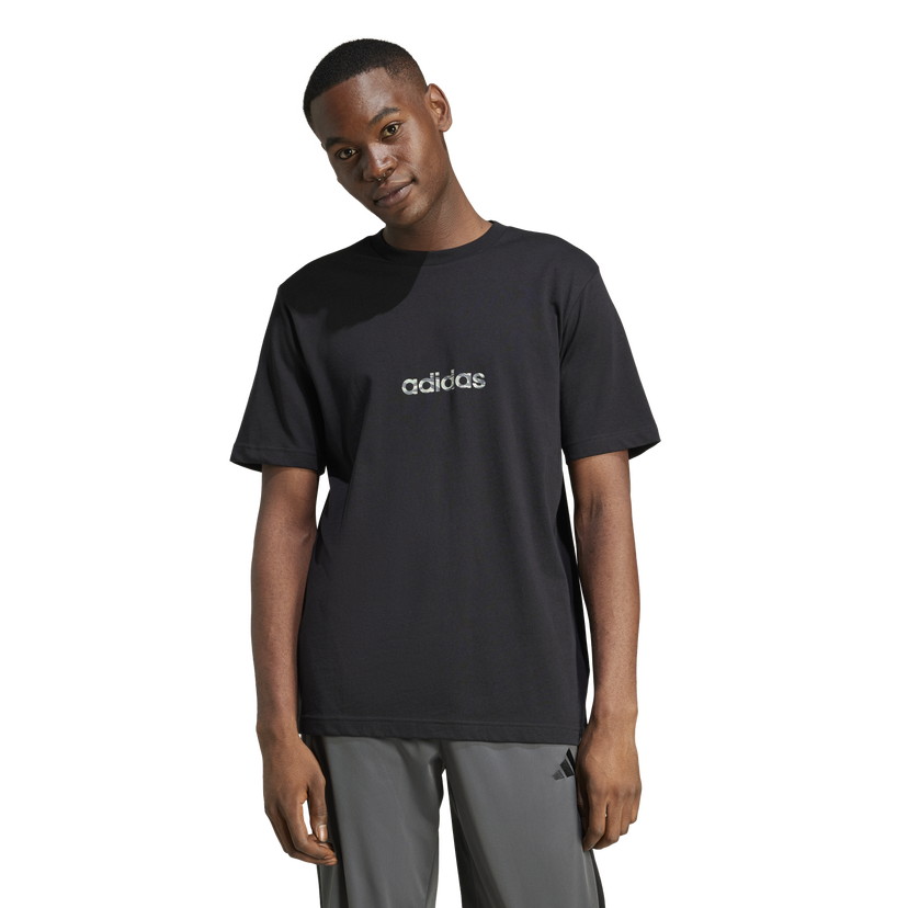 Majica adidas Performance Camo Linear Logo T-Shirt Črna | JN1403
