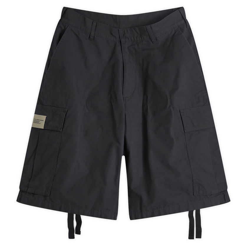Kratke hlače Neighborhood Wide Cargo Shorts Črna | 241YTNH-PTM07-BK