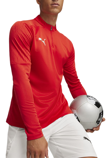 Majica Puma teamFINAL Training 1/4 Zip Top Rdeča | 658551-01, 0