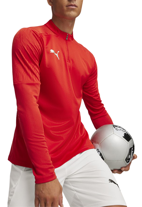 Majica Puma teamFINAL Training 1/4 Zip Top Rdeča | 658551-01