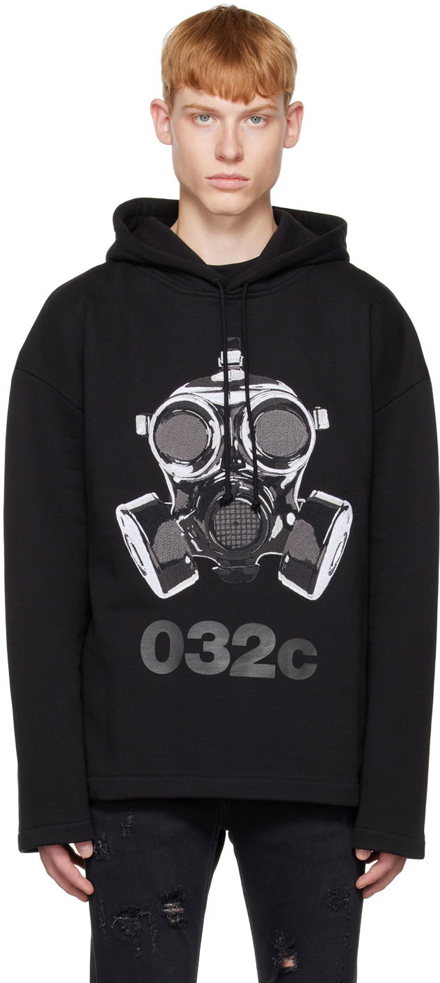 Pulover 032C Mask Hoodie Črna | FW22-C-2040, 0