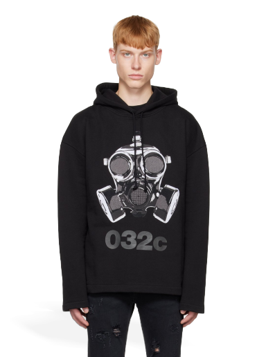 Pulover 032C Mask Hoodie Črna | FW22-C-2040