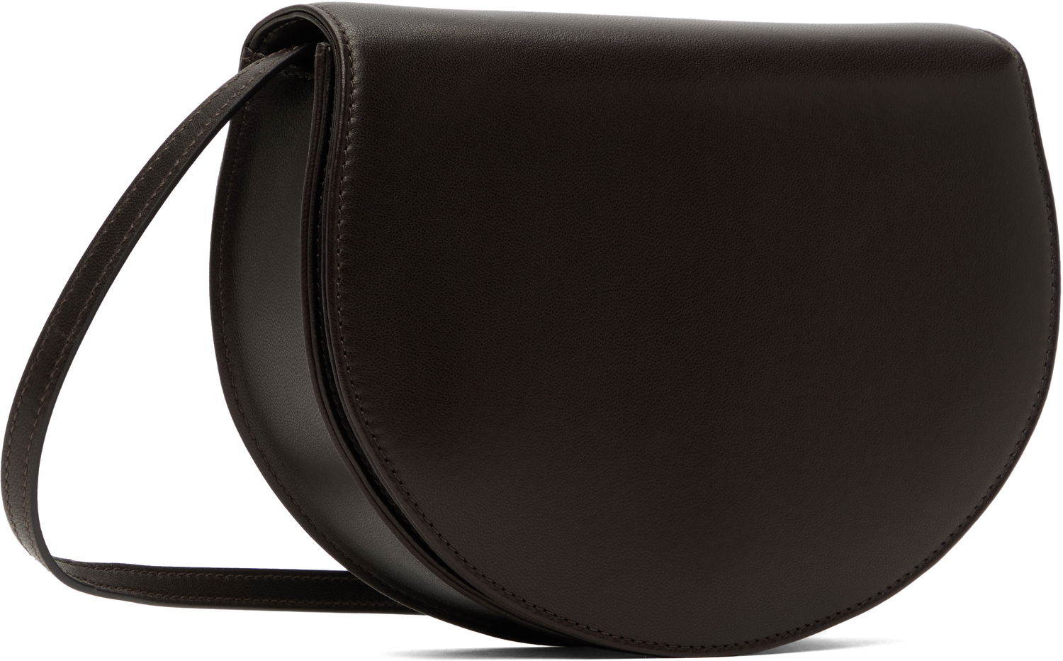 Torba za čez ramo The Row The Row Canteen Leather Shoulder Bag Rjava | W1730-L117, 1