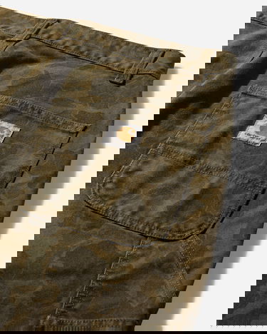 Hlače Carhartt WIP Duck Single Knee Pants Camo Duck Green / Office Green Rjava | I033896 2MQGD, 4