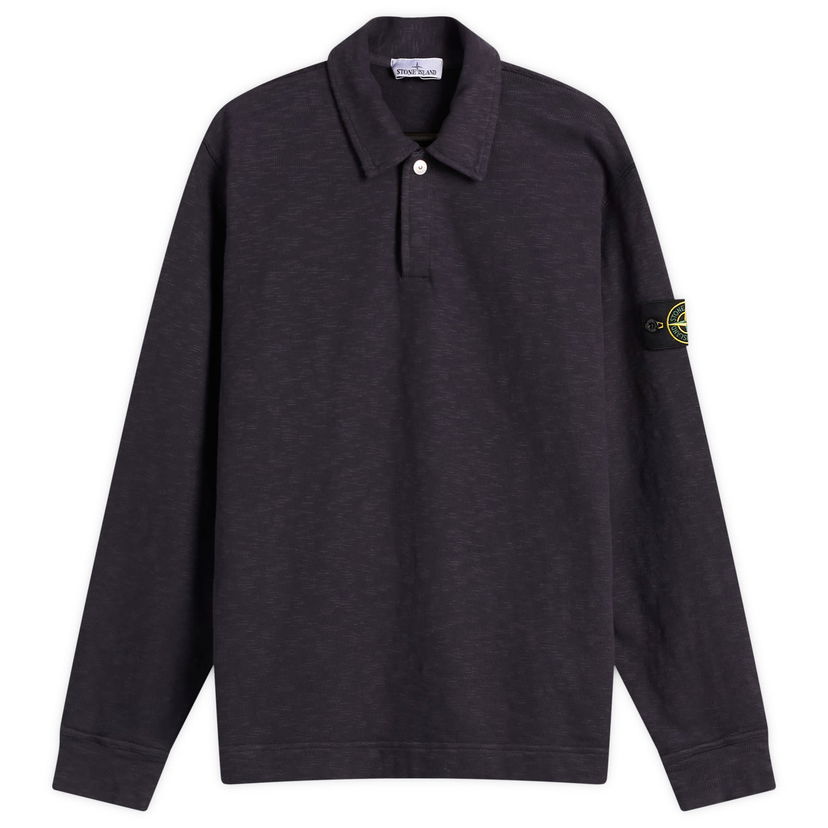 Polo majica Stone Island Brushed Cotton Long Sleeve Polo Shirt, Size Large Mornarica | K2S156100054-V0026
