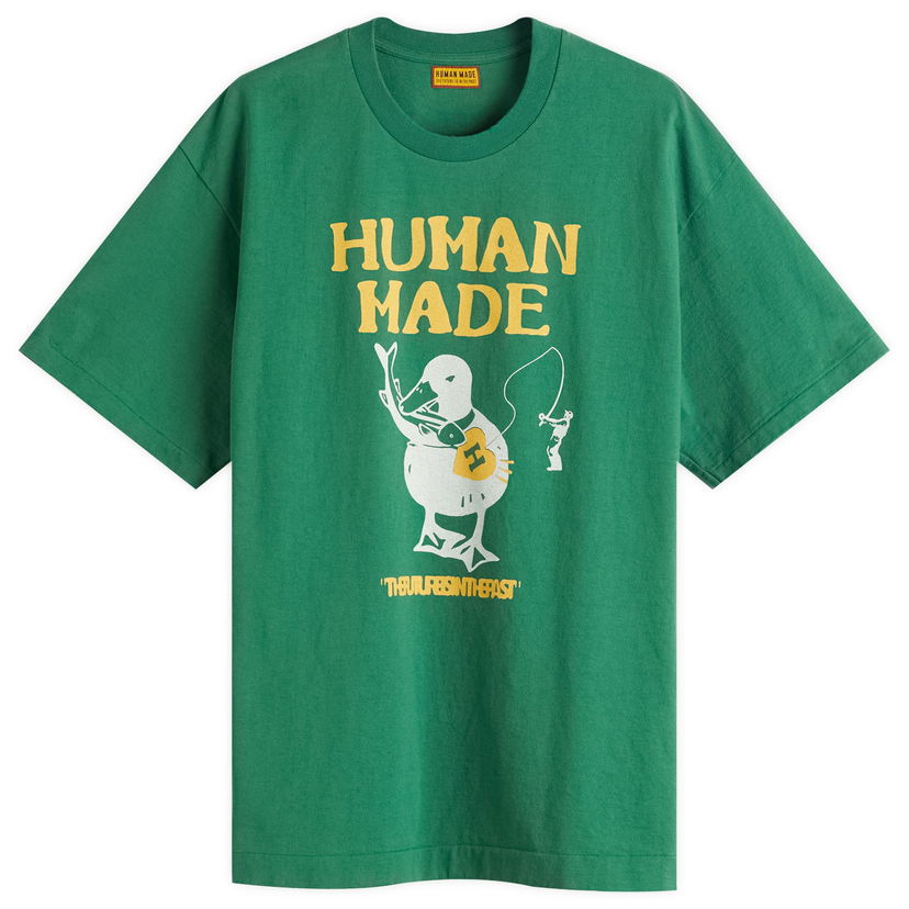 Majica Human Made Human Made Fishing Duck Graphic Tee, Size Large Zelena | HM29TE026-GRN