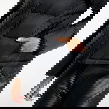 Puhovka CALVIN KLEIN Shiny Monologo Jacket Črna | J20J224616 BEH, 3