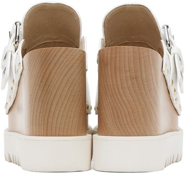 Superge in čevlji Stella McCartney Elyse Star-Studded Slip-On Platform Clogs Bela | 810426AP00P0, 1