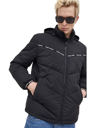 Jakna Tommy Hilfiger Tape Detail Jacket Črna | DM0DM16578