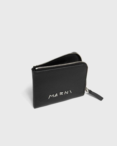 Denarnica Marni Zip-Around Leather Wallet Rjava | PFMI0095Q0 P6533, 2