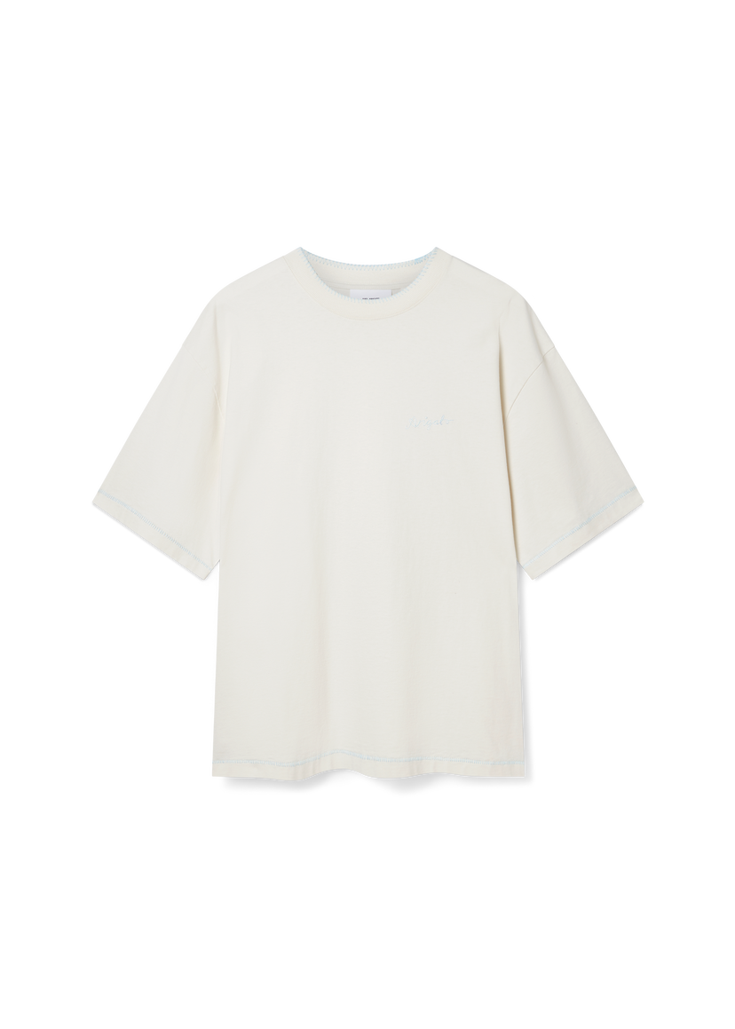 Krop-top AXEL ARIGATO Classic Stitch Detail T-Shirt Bela | A2980002