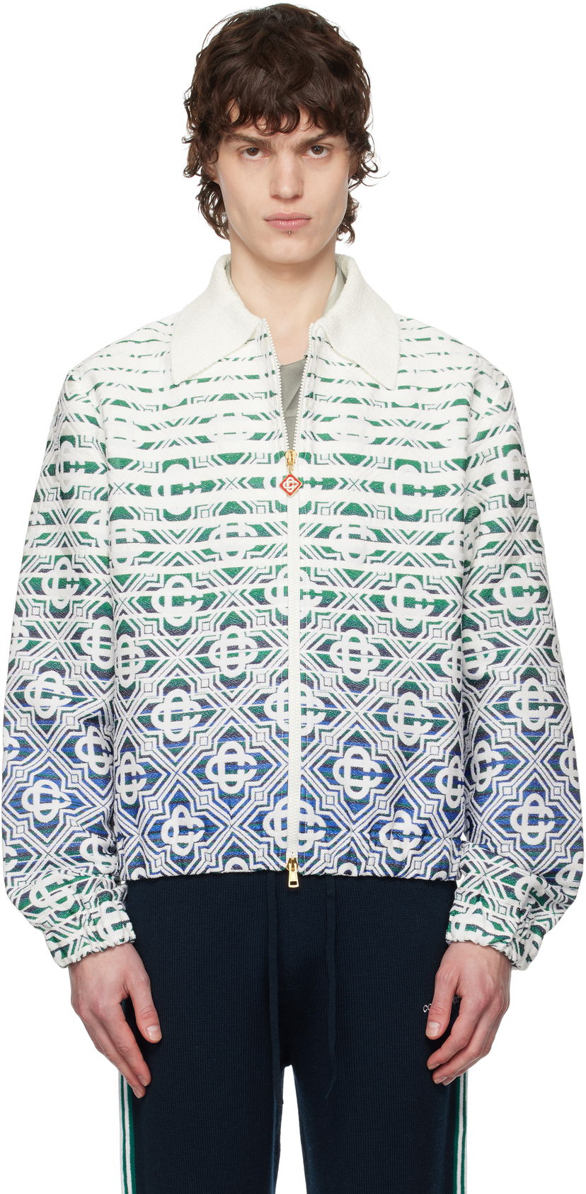 Bomber jakna Casablanca Casablanca Monogram Gradient Towelling Jacket Večbarvna | MPS25-JTP-306-01
