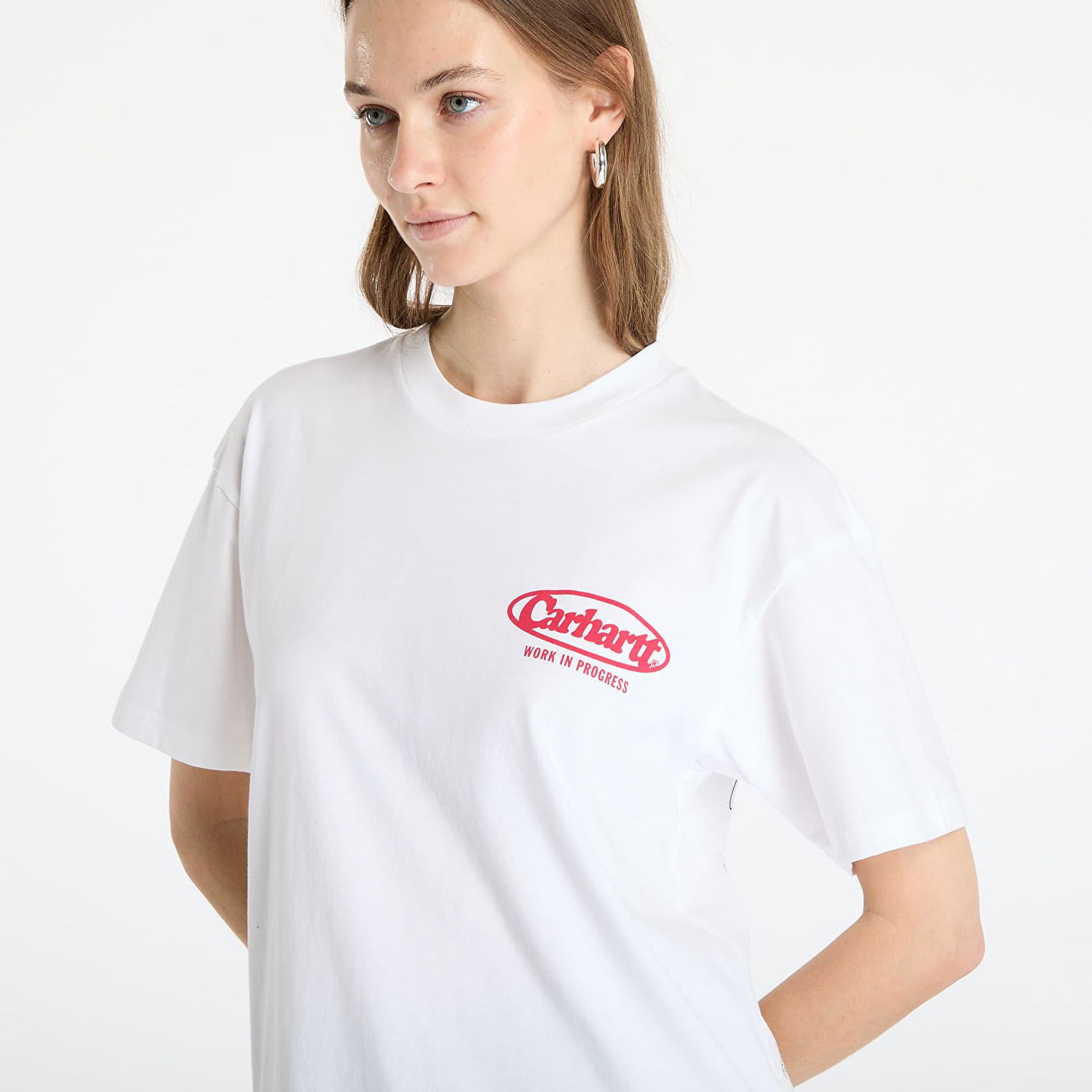 Majica Carhartt WIP Carhartt WIP Short Sleeve Logo T-Shirt Bela | I034643-02XX, 1