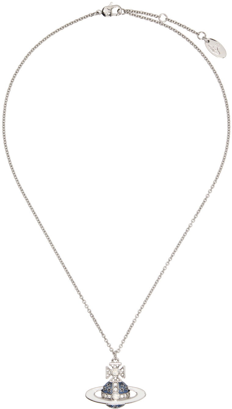 Ogrlica Vivienne Westwood Pendant Necklace Siva | 630203AO-02P539-