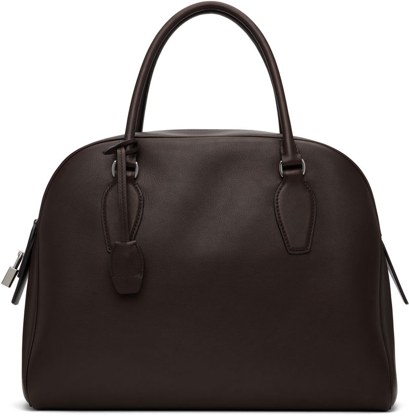 Potovalna torba The Row The Row India 12.00 Leather Handbag Rjava | W1595-L72