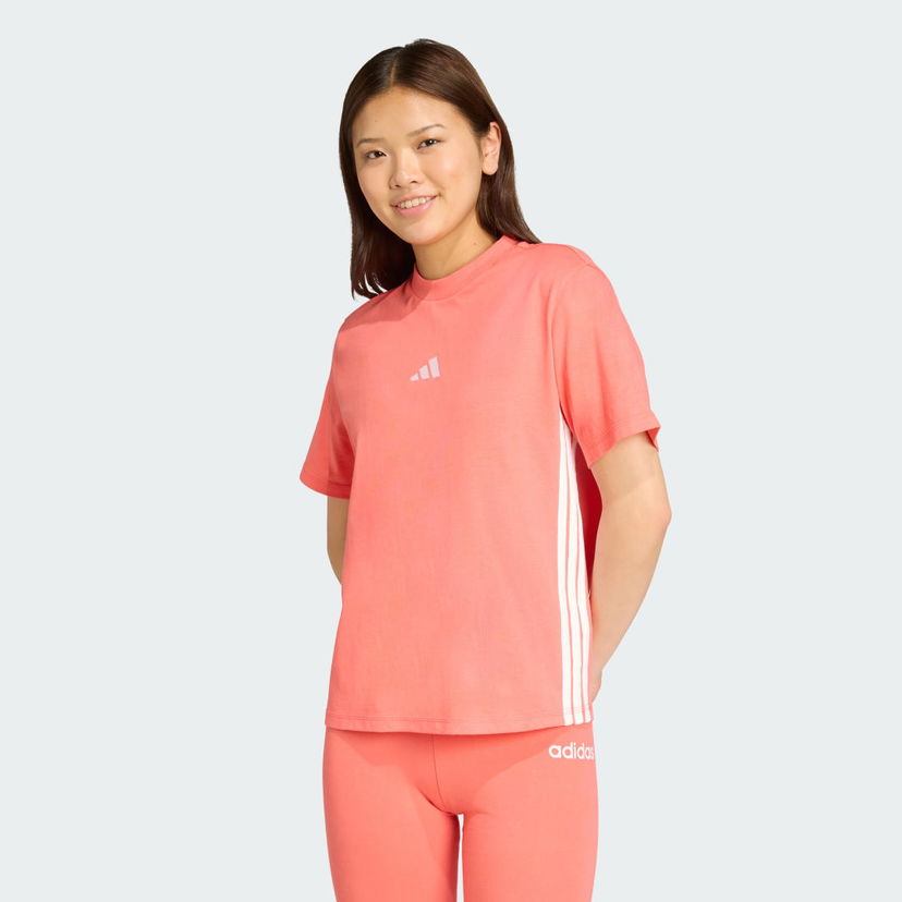 Majica adidas Performance Essentials 3-Stripes Tee Roza | KE4377