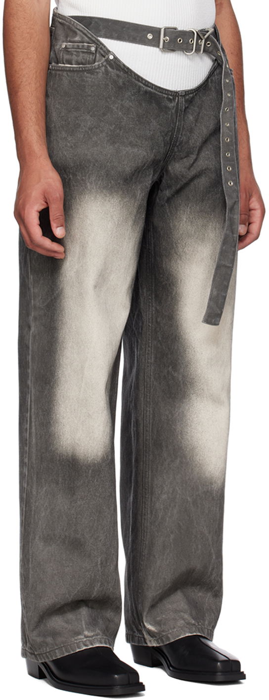 Kavbojke Y/PROJECT Y/Project Faded Jeans Siva | JEAN43-S24, 1
