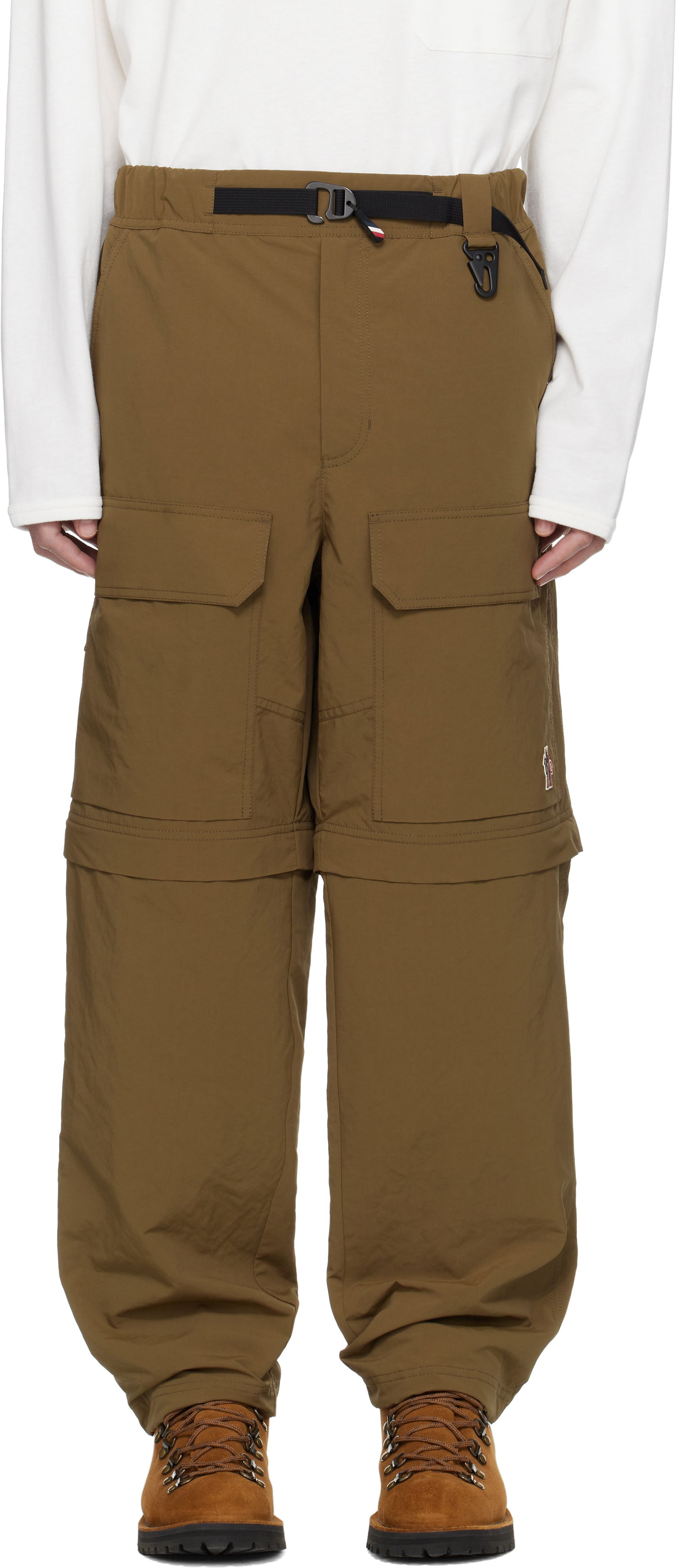 Cargo hlače Moncler Moncler Grenoble Sportivo Zip-Off Cargo Pants Zelena | K10972A00002597SL, 0