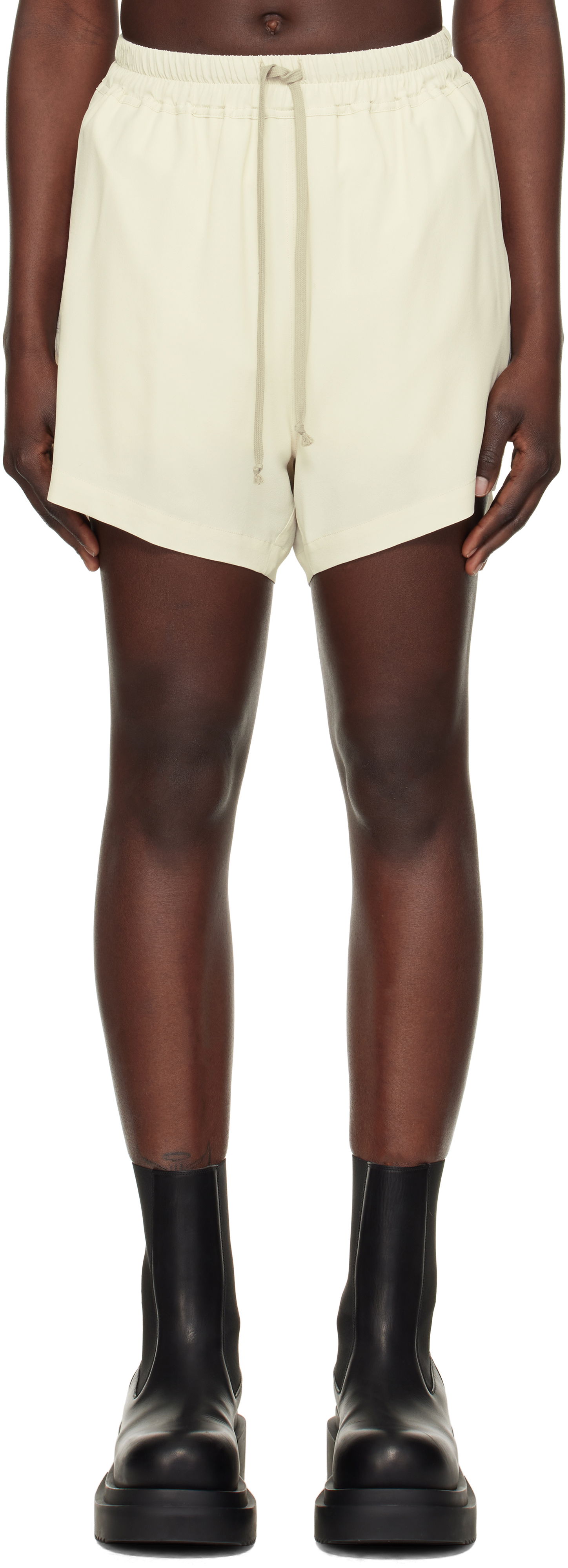 Kratke hlače Rick Owens Rick Owens Hollywood Boxers Shorts Bež | RP01E7351 CC, 0