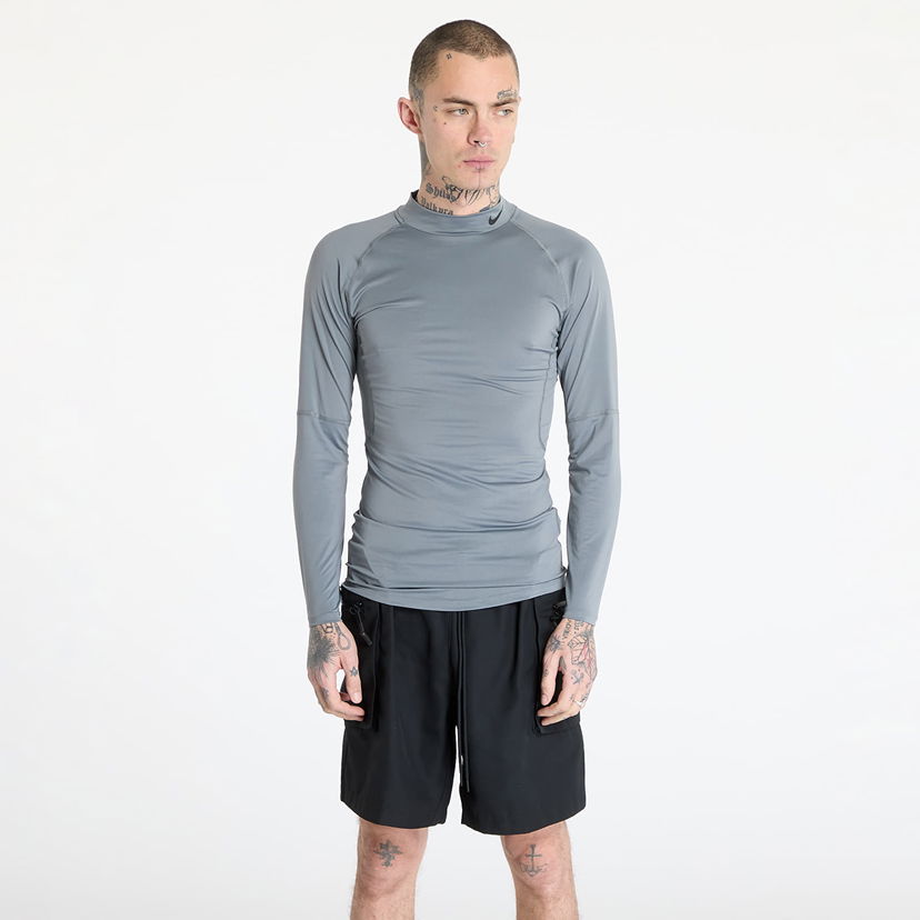 Majica Nike Pro Dri-FIT Fitness Mock-Neck Long-Sleeve Top Siva | FB7908-084