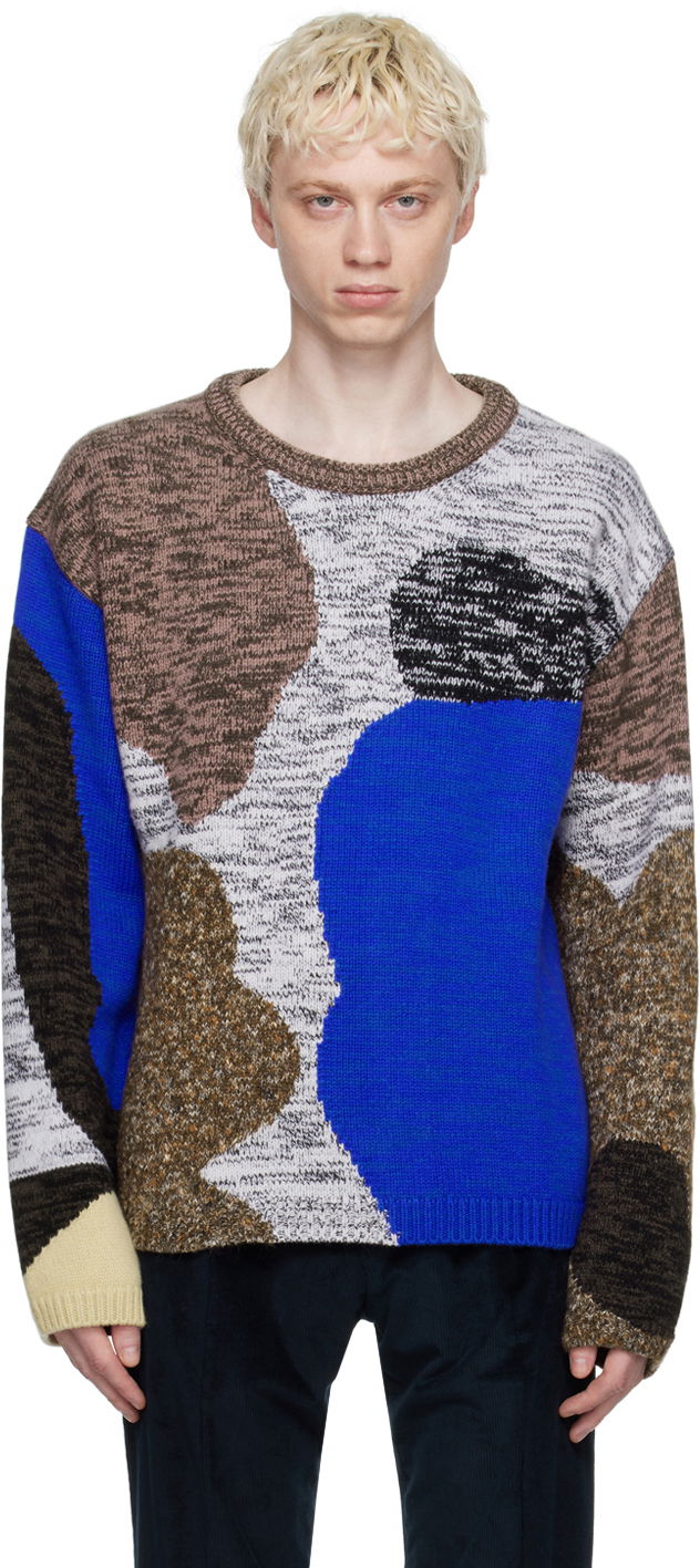 Pleteni pulover Paul Smith Paul Smith Jacquard Knit Sweater Večbarvna | M1R-292Y-L02173-70