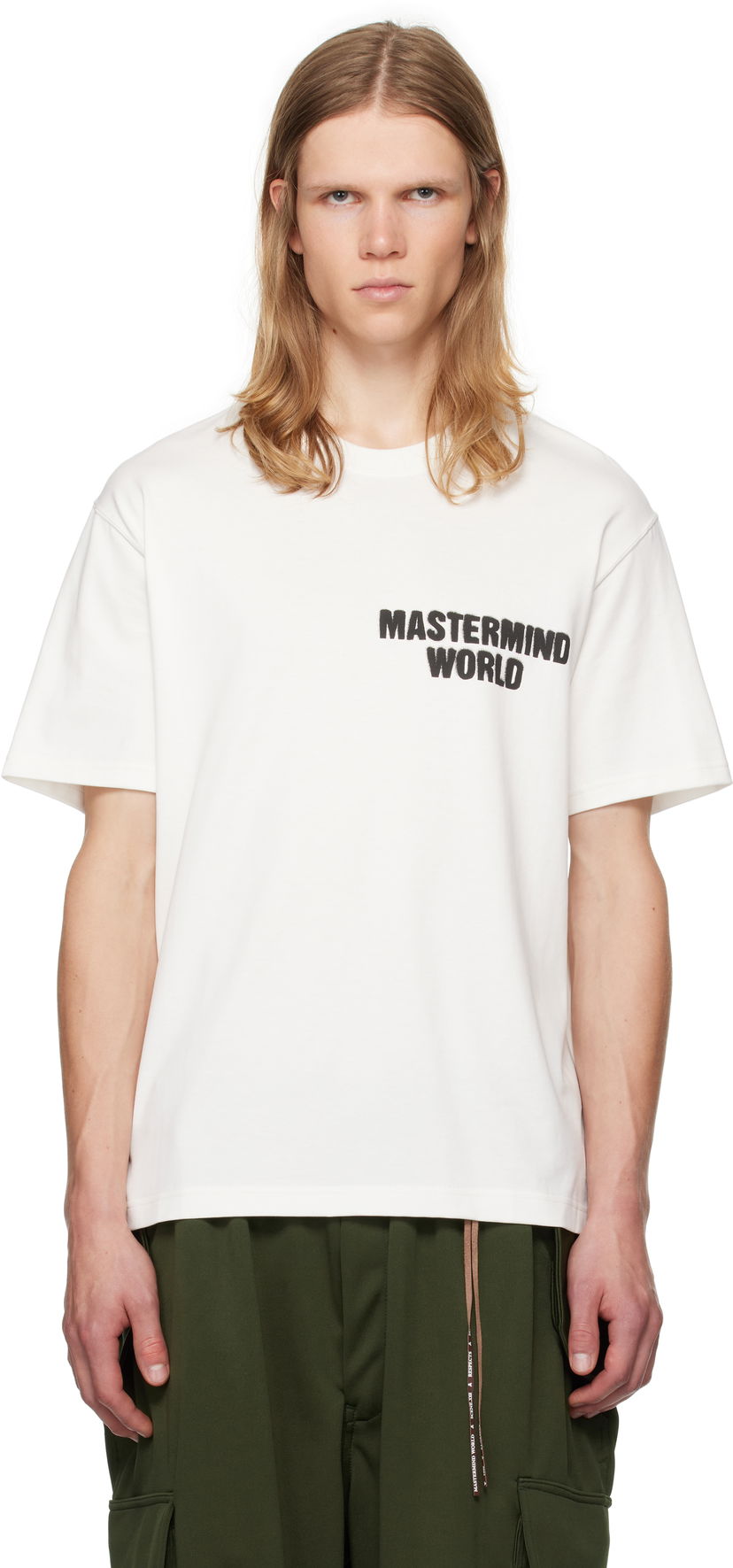 Majica Mastermind WORLD Spray Paint T-shirt Bela | MW24S13-TS048-010