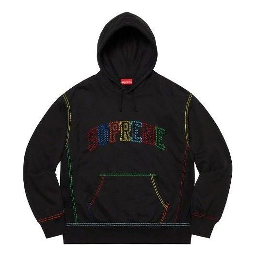 Pulover Supreme Big Stitch Graphic Print Hoodie Črna | SUP-FW20-220