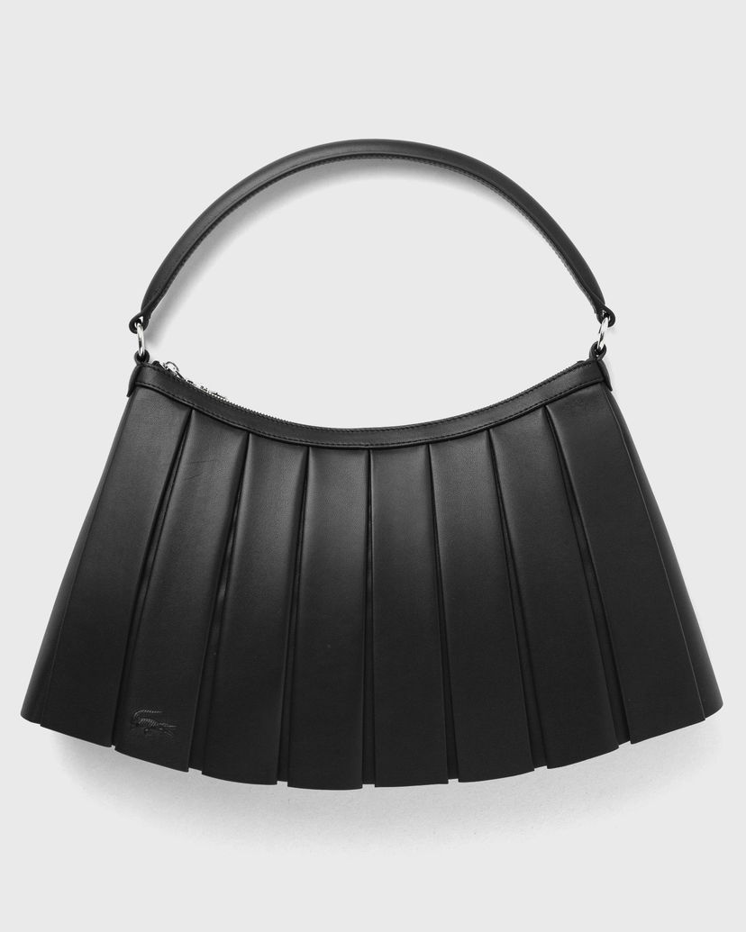 Torba za čez ramo Lacoste Lacoste LENGLEN Pleated Shoulder Bag Črna | NU5015DP-000