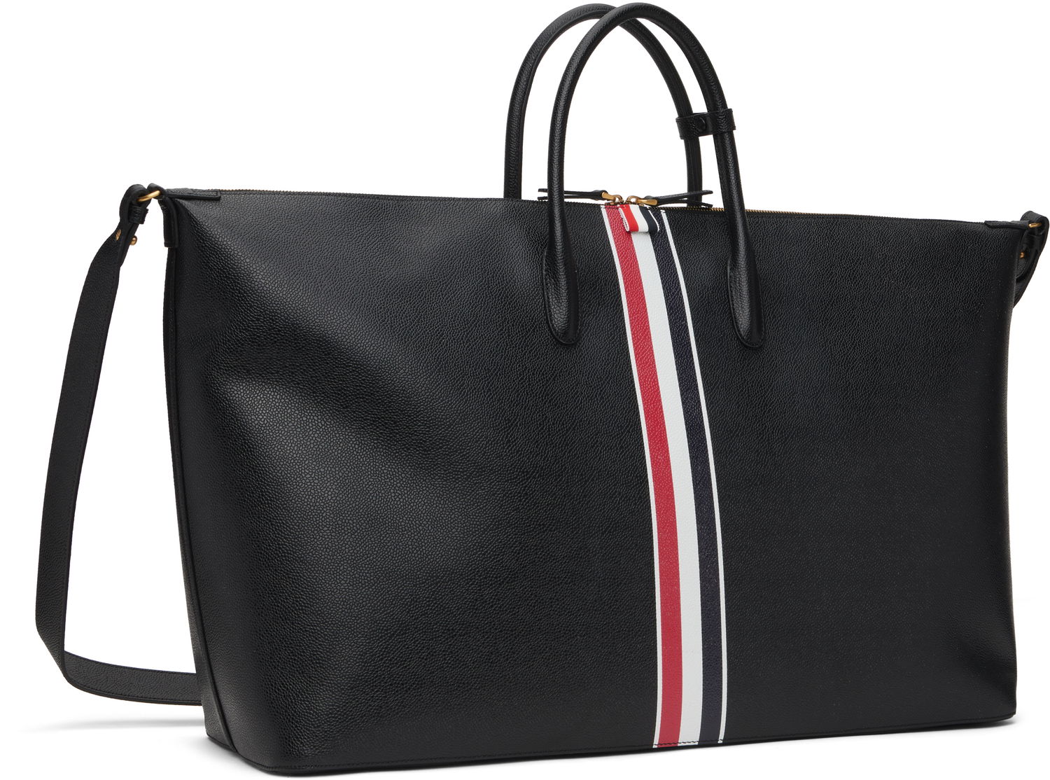 Potovalna torba Thom Browne Thom Browne Pebble Grain Duffle Bag Črna | UAG217A-00198, 1