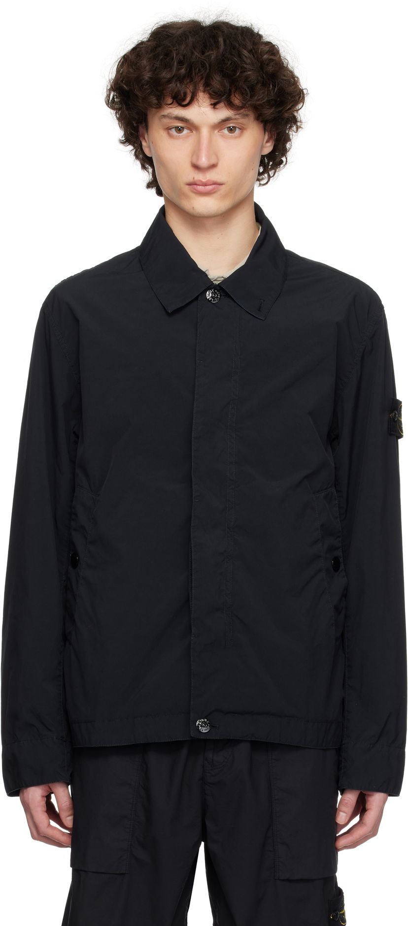 Vetrovka Stone Island Stone Island Light Compact Touch Poly-TC Jacket Črna | K1S15 4100025 S0042