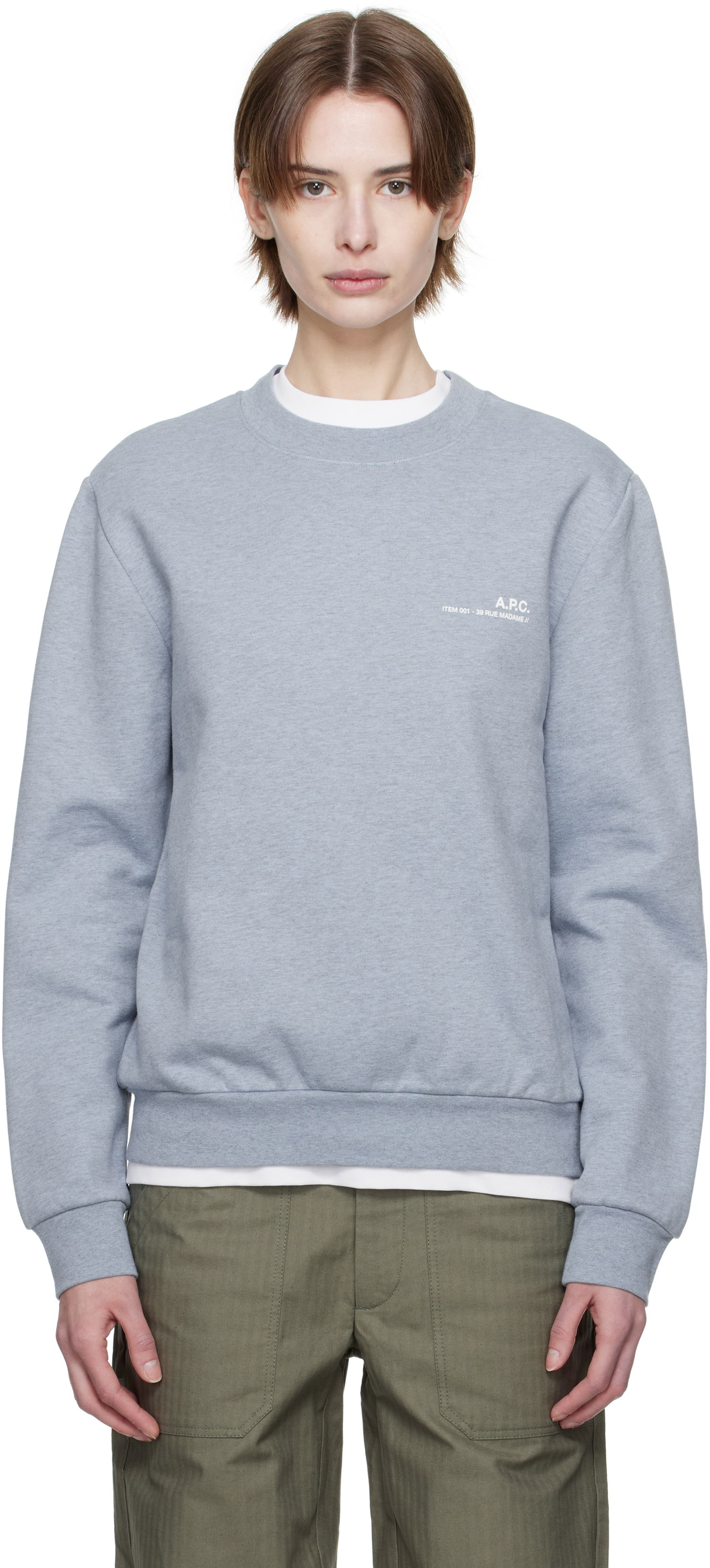 Pulover A.P.C. A.P.C. Standard Item Overdye Sweatshirt Modra | COHBP-M27939, 0