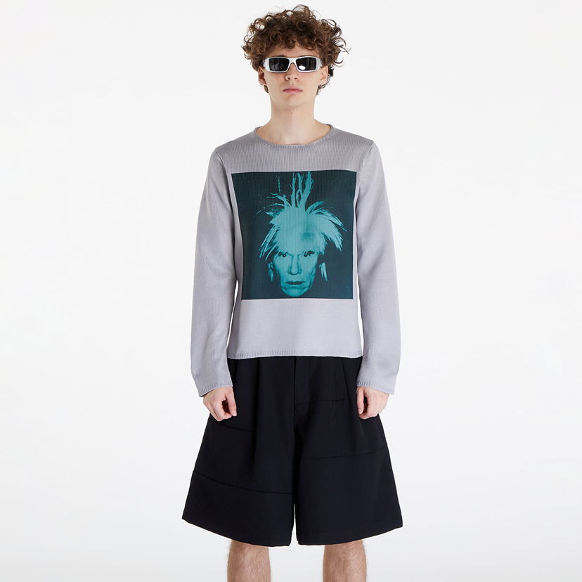 Pleteni pulover Comme des Garçons SHIRT Sweater Siva | FM-N004 green