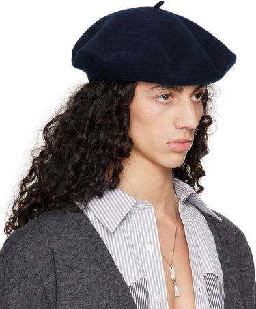 Baretka Maison Margiela Maison Margiela Heavy Wool Beret Mornarica | S50TC0075 M13115, 1