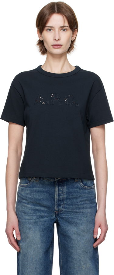Krop-top A.P.C. A.P.C. Annie Cropped T-Shirt Črna | COHBQ-F26495, 0