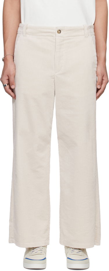 Hlače A.P.C. A.P.C. River Corduroy Wide-Leg Pants Bež | COHDW-H08470, 0