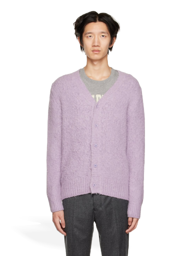 Pleteni pulover AMI Brushed Cardigan Lila | HKC153.028