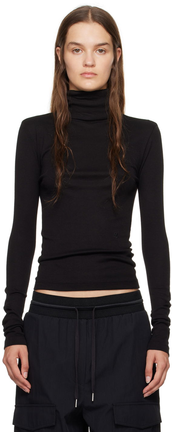 Pleteni pulover Helmut Lang Helmut Lang Turtleneck Črna | O01HW518