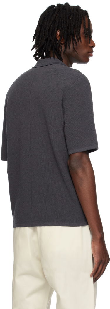 Polo majica rag & bone Rag & Bone Rib Knit Johnny Polo Siva | MBS25S035YF35, 2