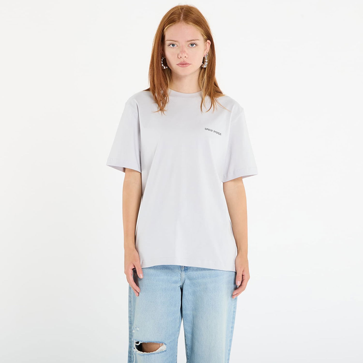 Majica DAILY PAPER Daily Paper Matchstick Shield T-Shirt Siva | 2521046, 0