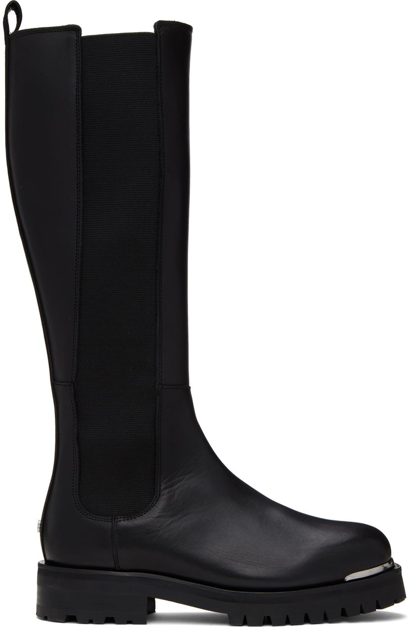 Oblačila Anine Bing ANINE BING Justine Lug Sole Knee-High Boots Črna | A-14-1142-000