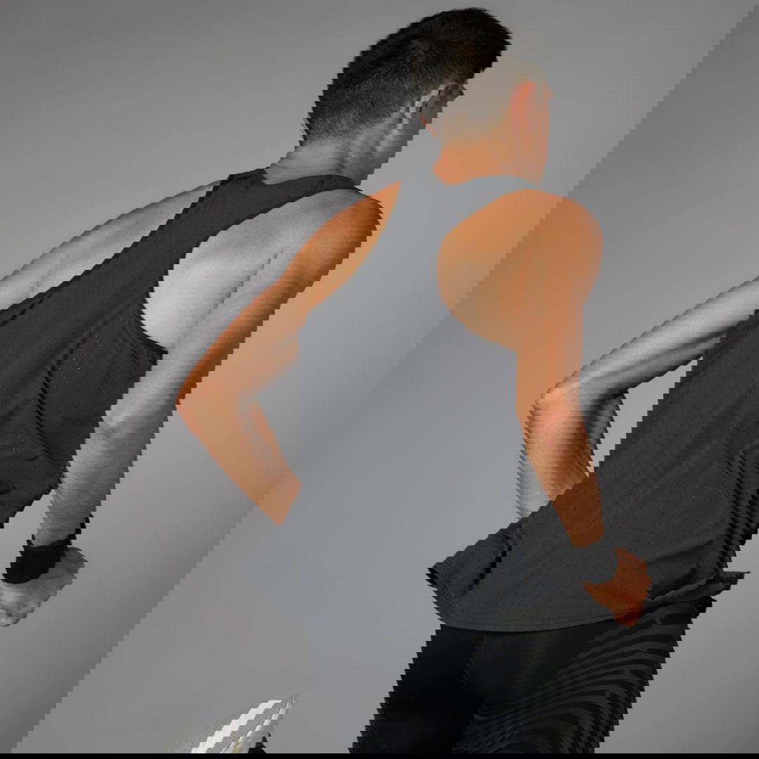 Majica brez rokavov adidas Performance Adizero Running Tank Top Siva | IW6105, 1