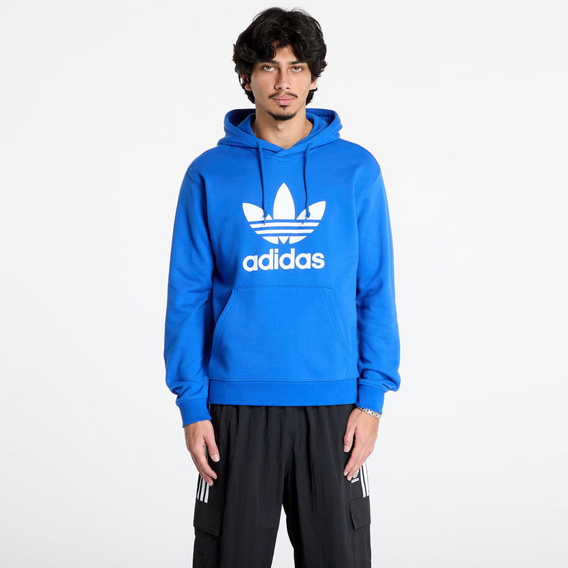 Pulover adidas Originals Men's Classics Trefoil Blue Hoodie Modra | IZ1855