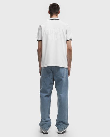 Polo majica Comme des Garçons Fred Perry Knit T-Shirt Bela | FO-T502-S25-3, 2
