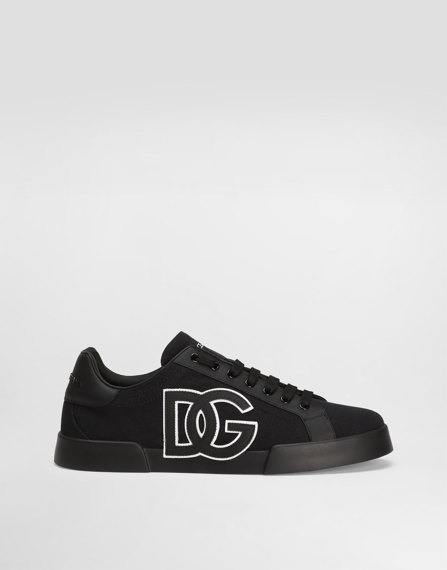 Superge in čevlji Dolce & Gabbana Dolce & Gabbana Portofino Light Strobel Canvas and Calfskin Črna | CS2343AE6298B956, 0