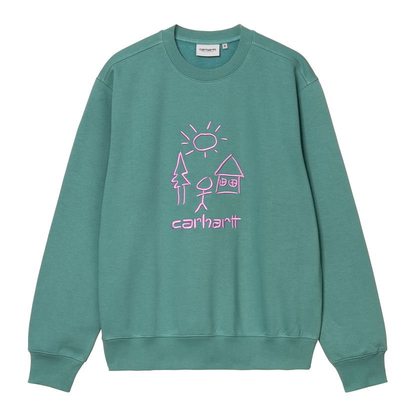 Pleteni pulover Carhartt WIP Carhartt WIP Masterpiece Sweatshirt Zelena | I035199_9