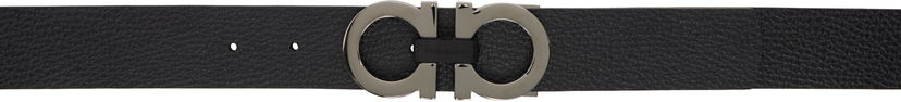 Pasovi FERRAGAMO Reversible Gancini Belt Črna | 476361