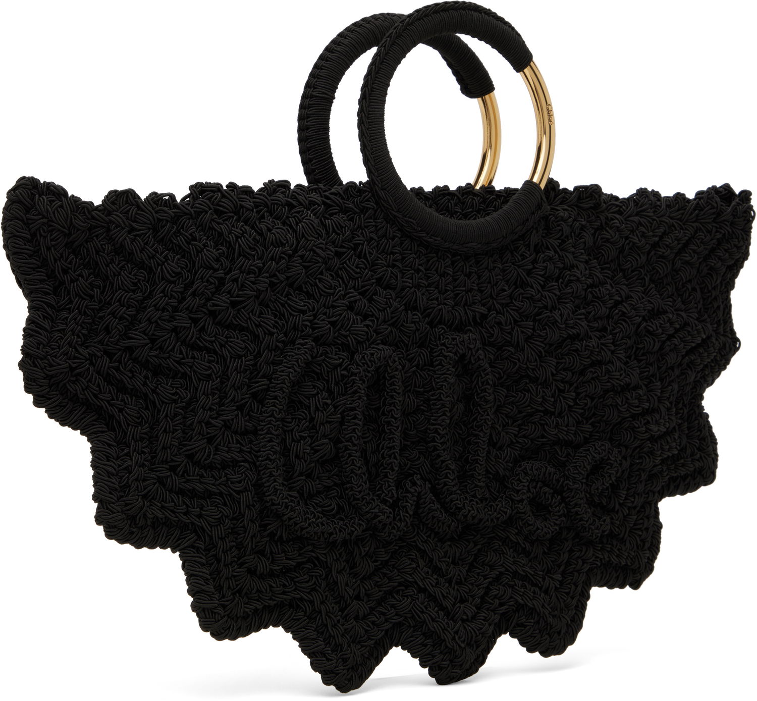 Torbica CHLOÉ Chloé Small Paravent Bracelet Bag Črna | CH25US622P23, 1