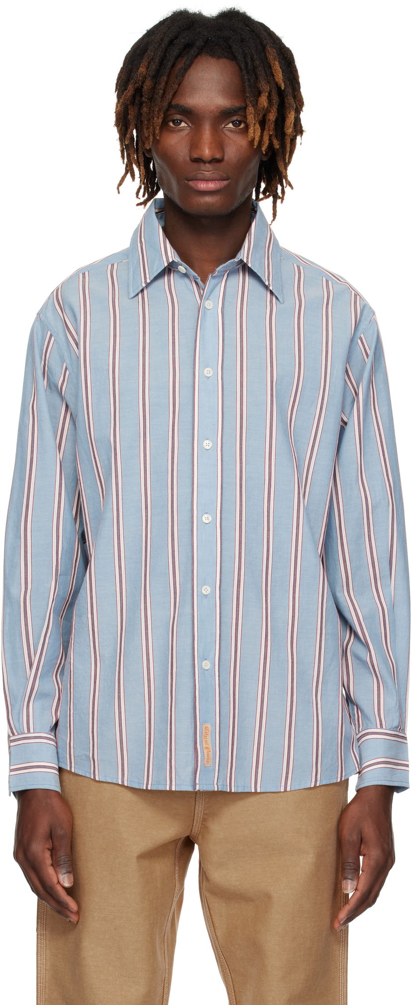 Srajce Bode Bode Regatta Stripe Shirt Modra | MRS25SH026